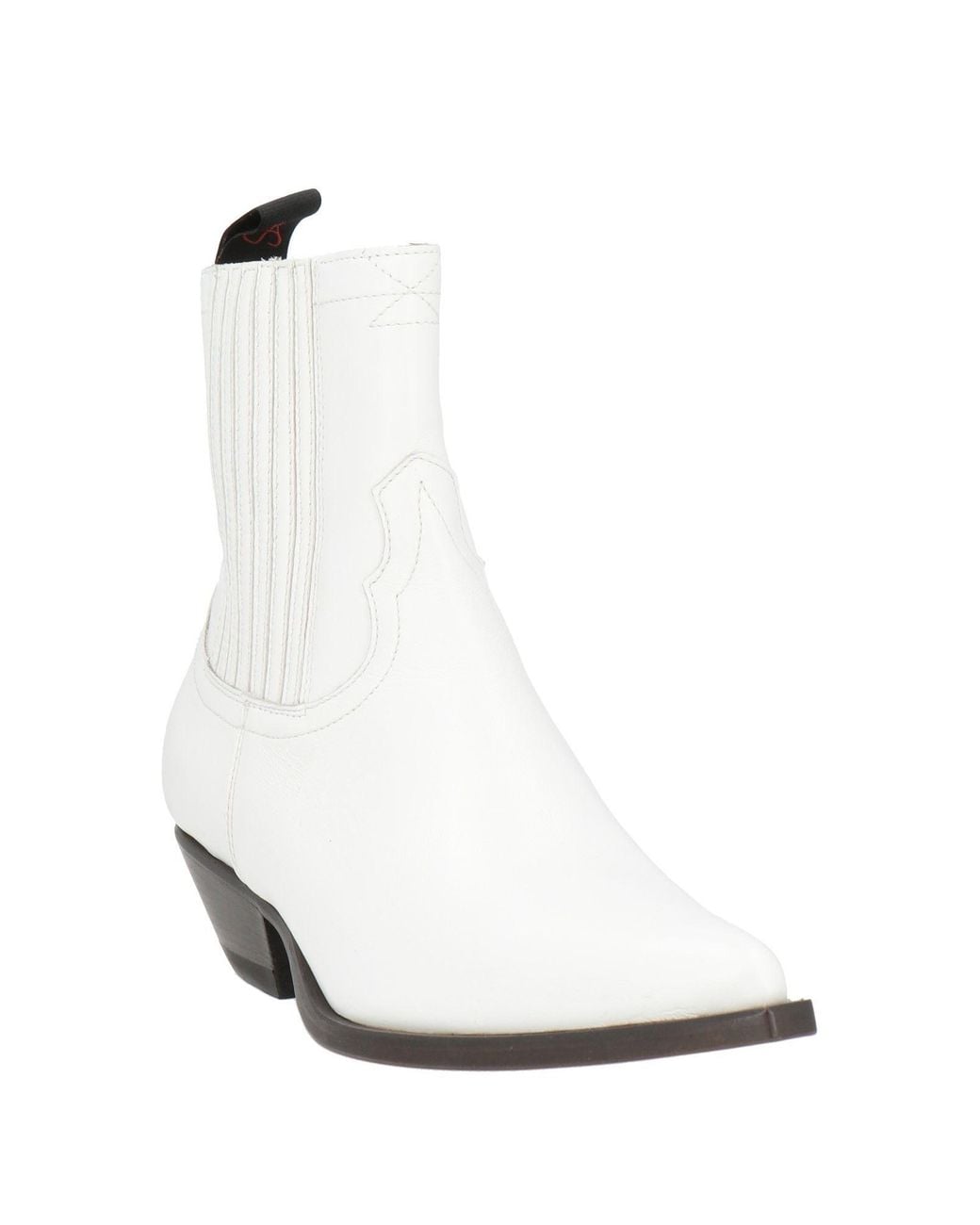 Sonora Boots White Ankle Boots Leather