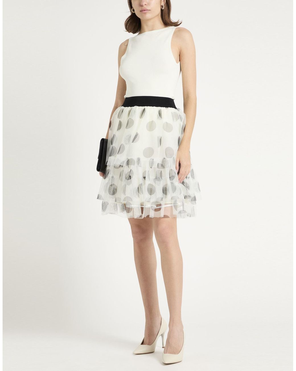Twinset Gray Mini Skirt