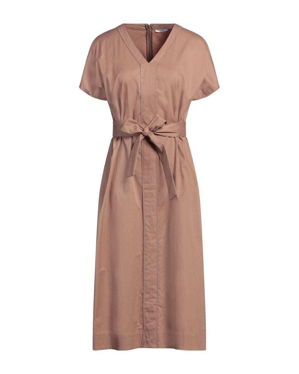 Peserico Brown Midi Dress