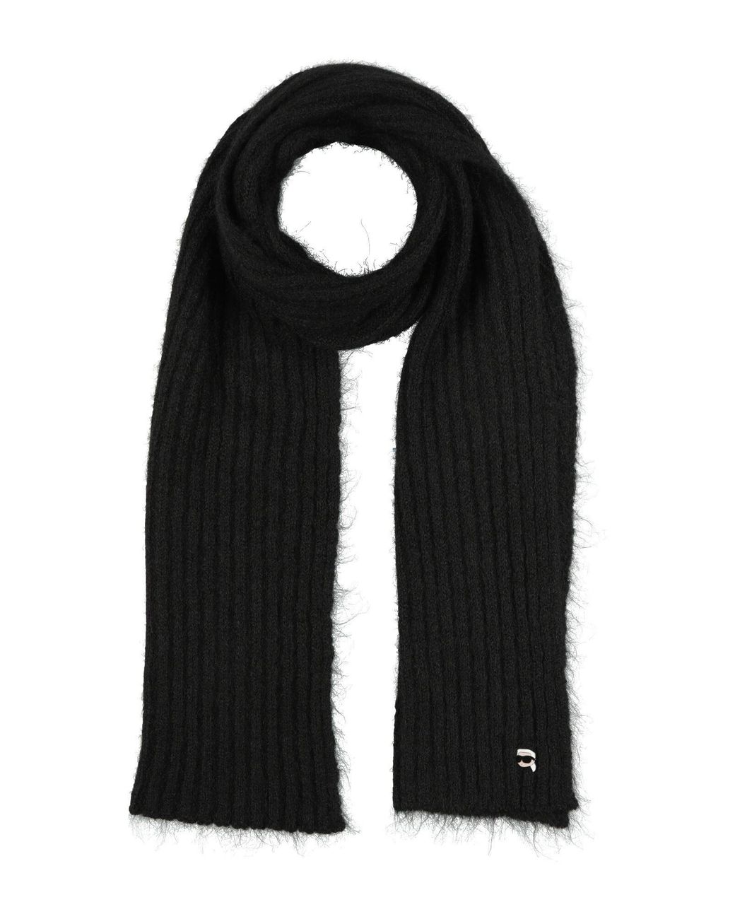 Karl Lagerfeld Black Scarf