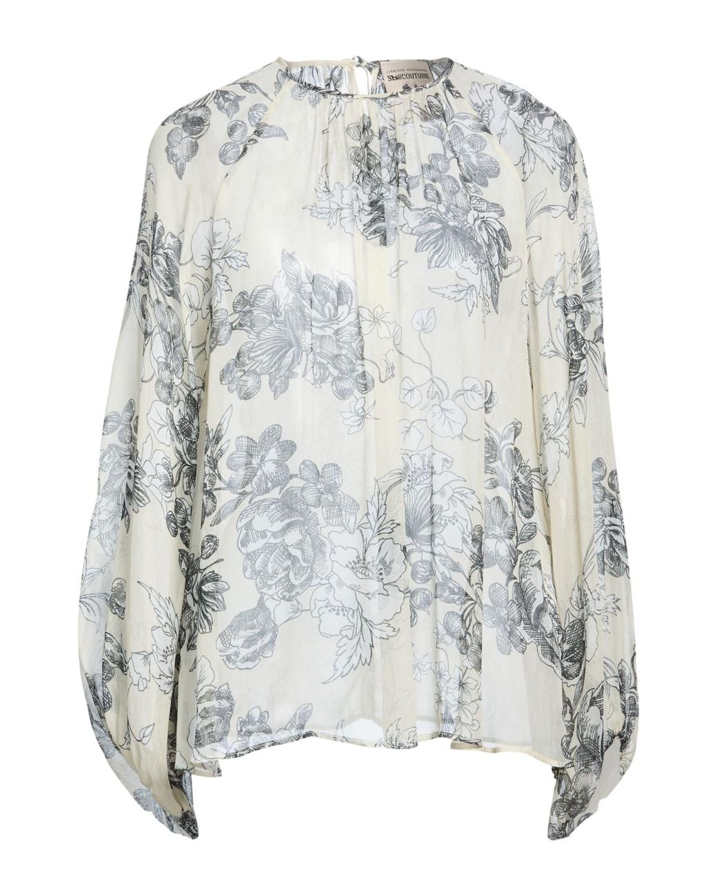Semicouture Gray Top Viscose