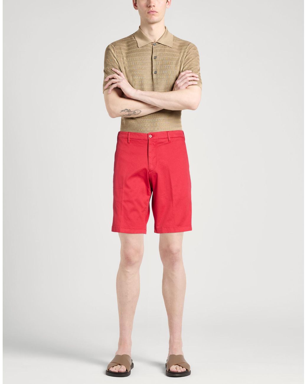 Shorts E Bermuda di Fedeli in Red da Uomo