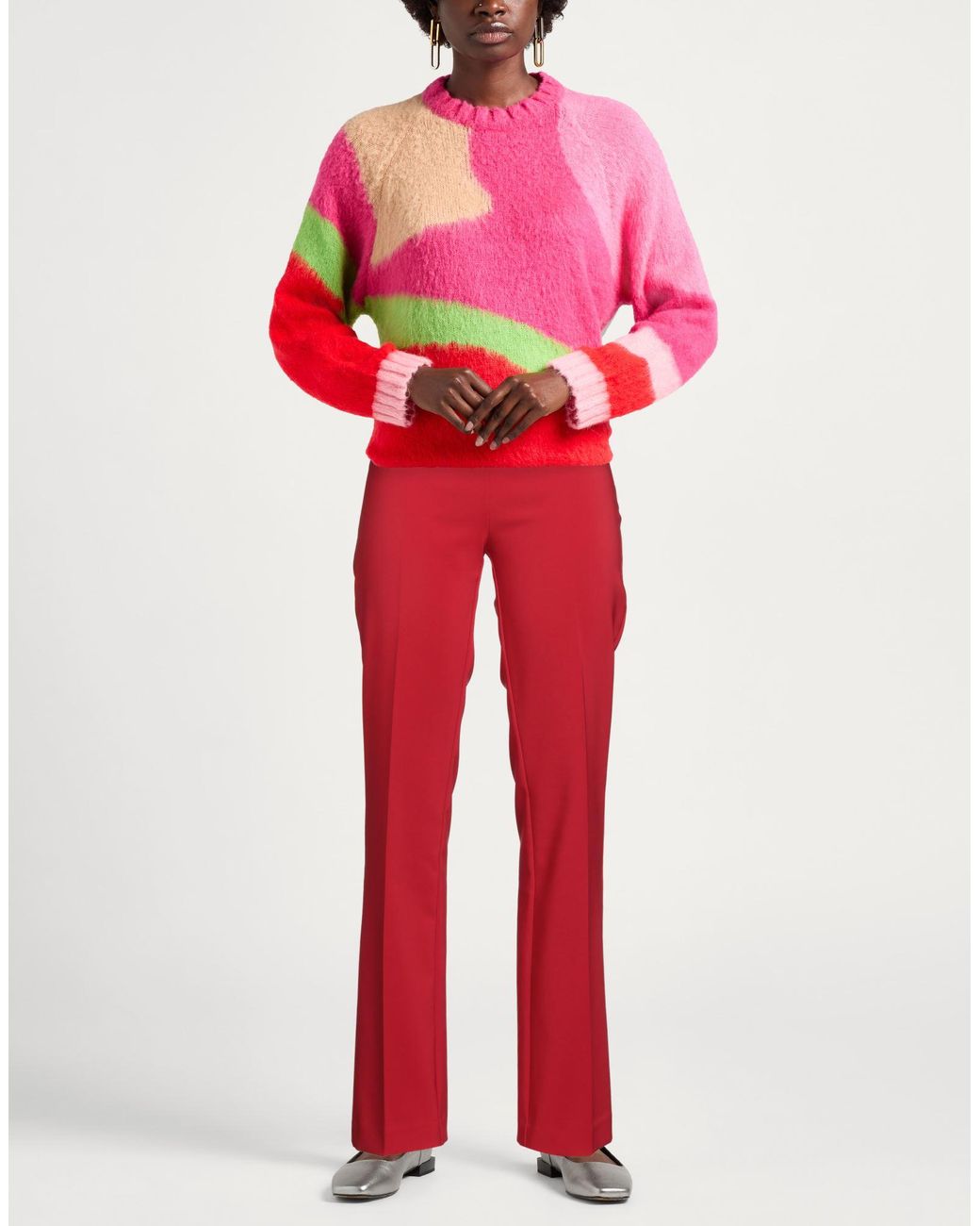 Kocca Red Pants Polyester, Elastane