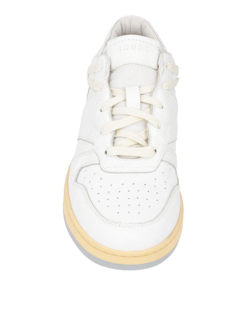 Rhude White Sneakers Leather for men