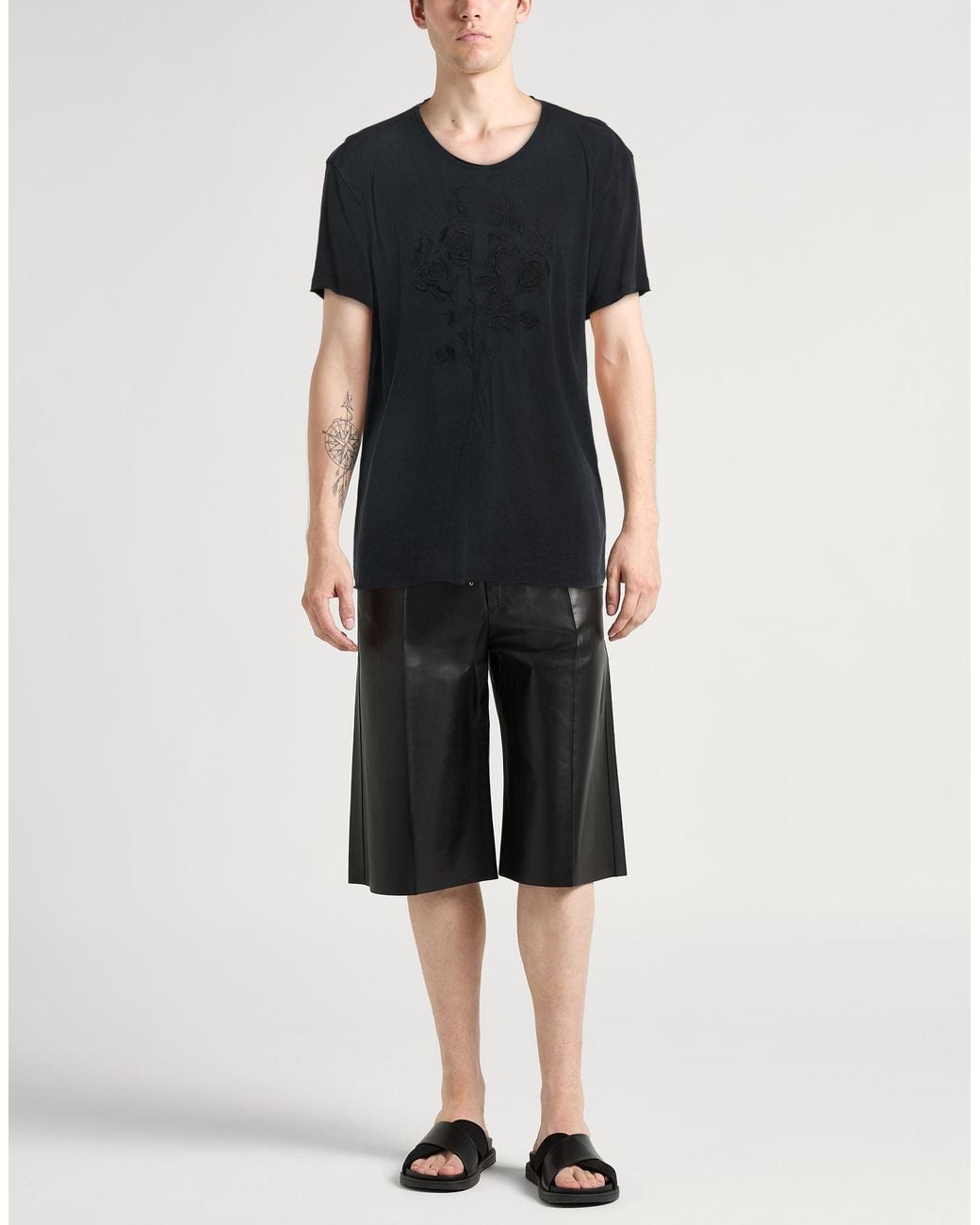 John Varvatos Black T-Shirt Organic Cotton for men