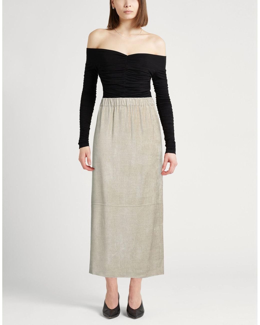 Alysi Natural Maxi Skirt