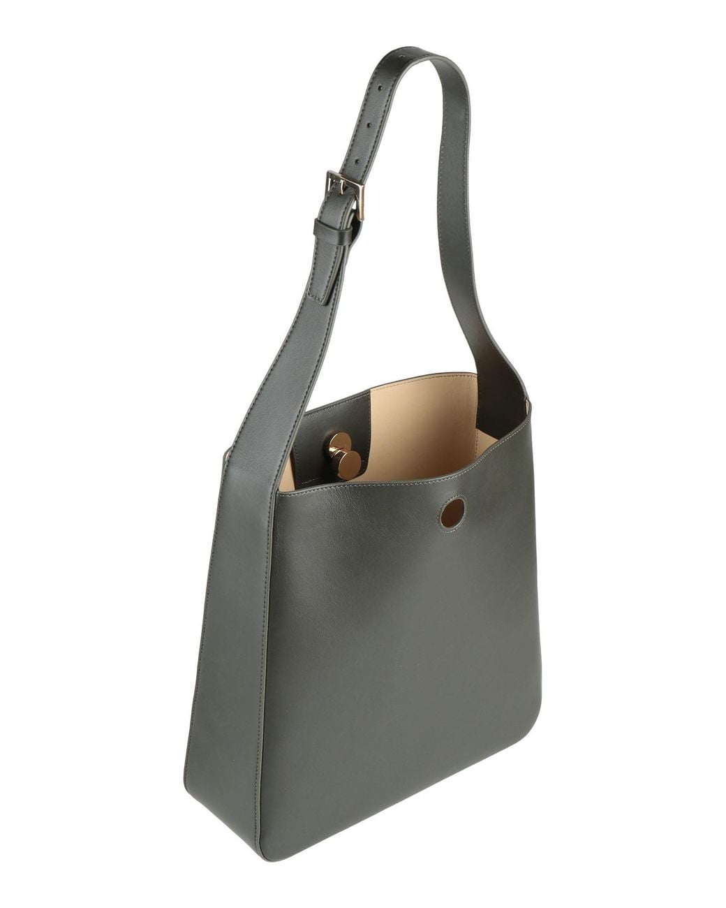 Fabiana Filippi Black Military Shoulder Bag Leather