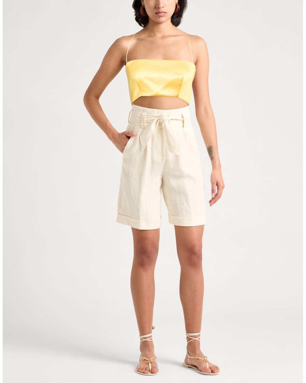 Nineminutes Yellow Top Polyester, Elastane