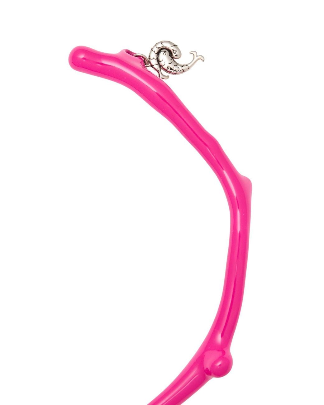 Emilio Pucci Pink Fuchsia Necklace Bronze