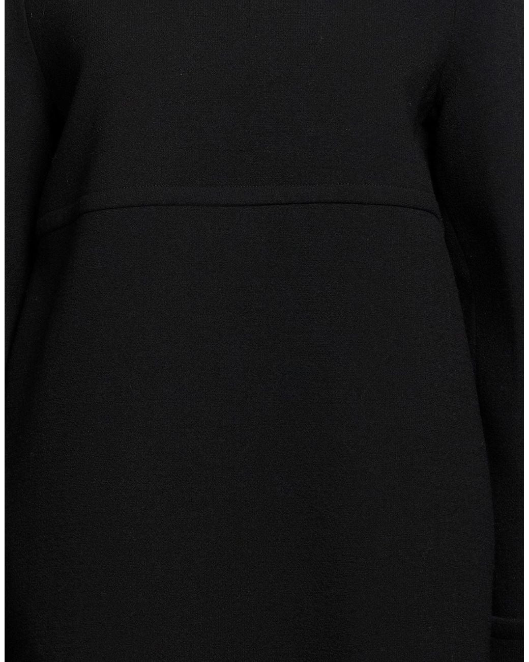 P.A.R.O.S.H. Black Mini Dress Virgin Wool, Polyamide, Elastane
