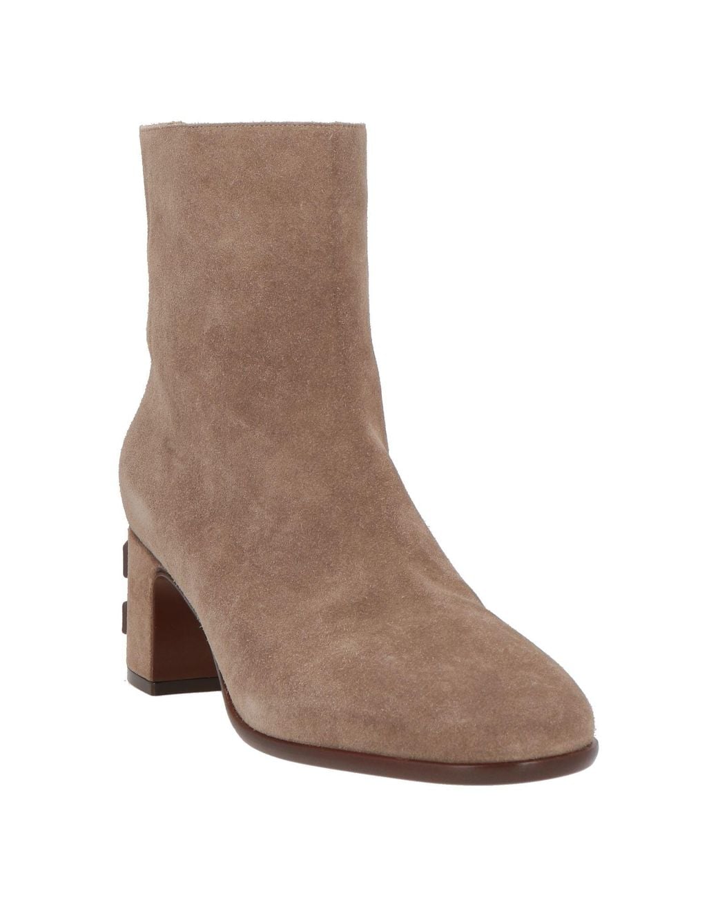 Casadei Brown Light Ankle Boots Leather