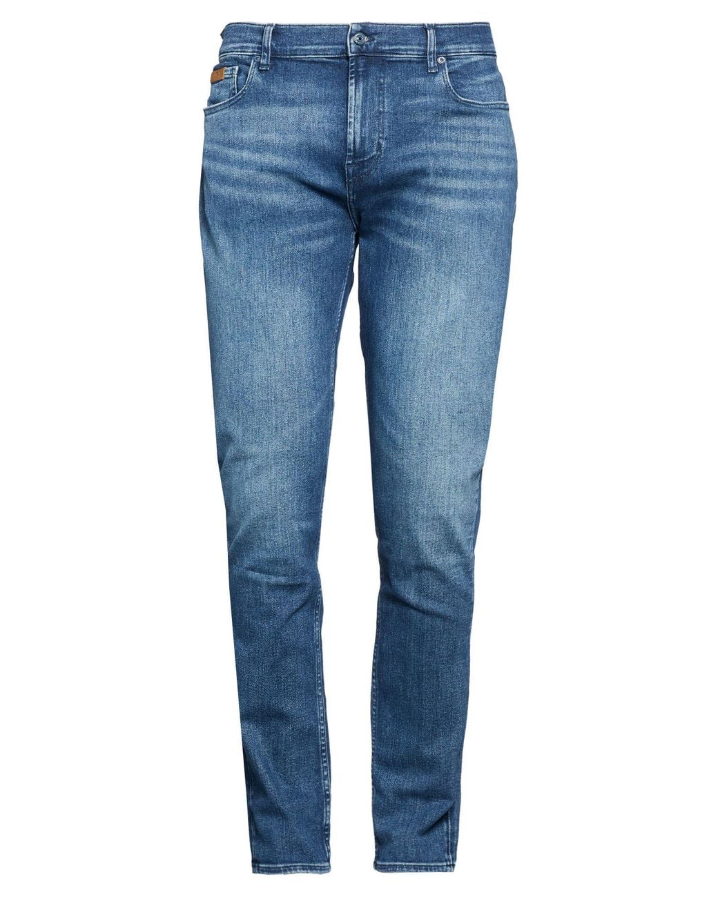 7 For All Mankind Blue Jeans Cotton, Lyocell, Elastomultiester, Elastane for men