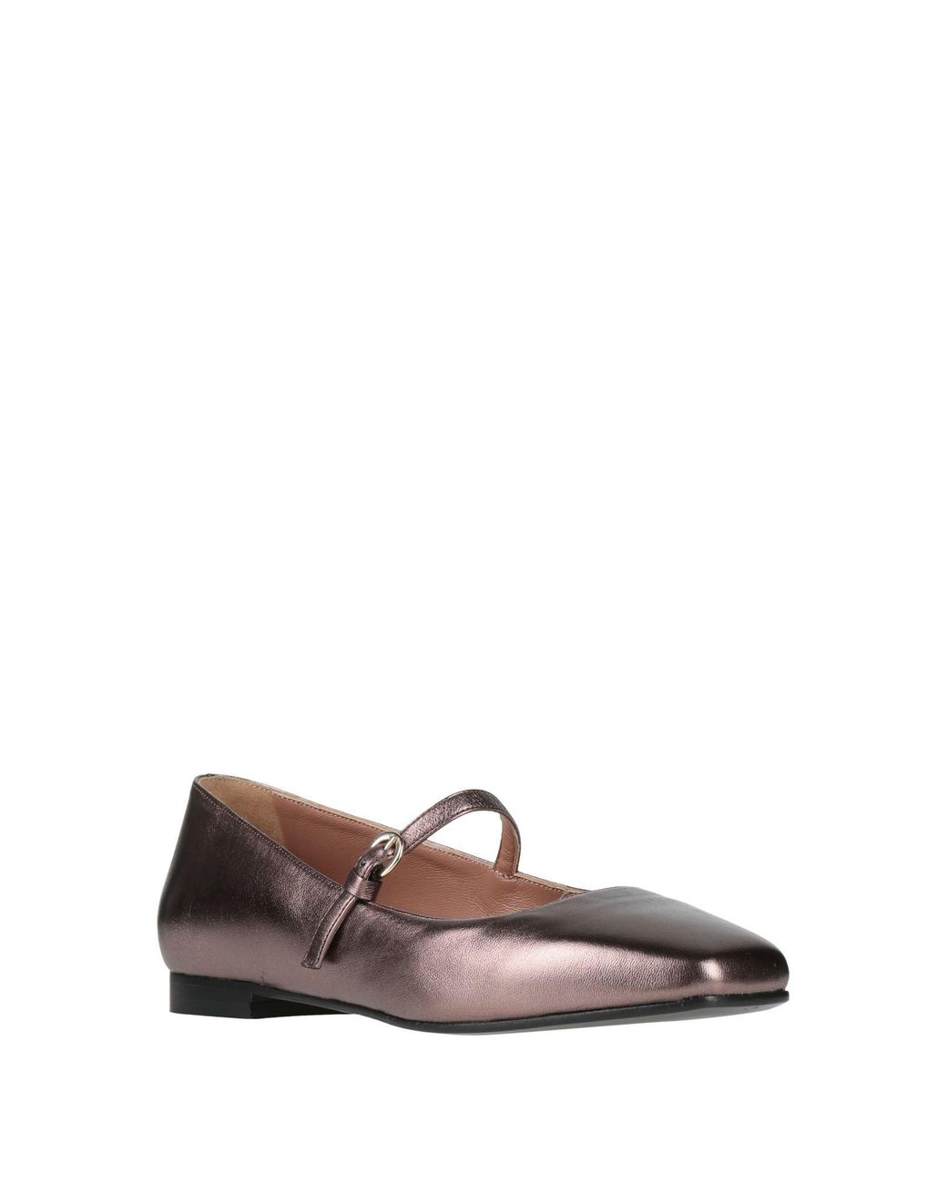 Pollini Brown Ballet Flats Leather