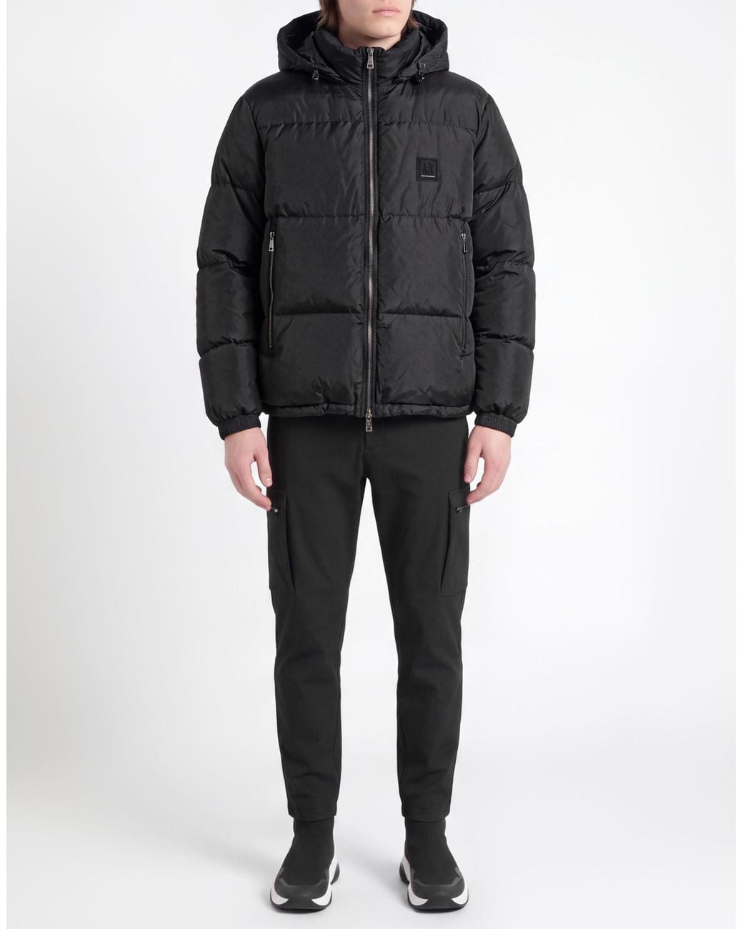 ARMANI EXCHANGE Black Puffer for men