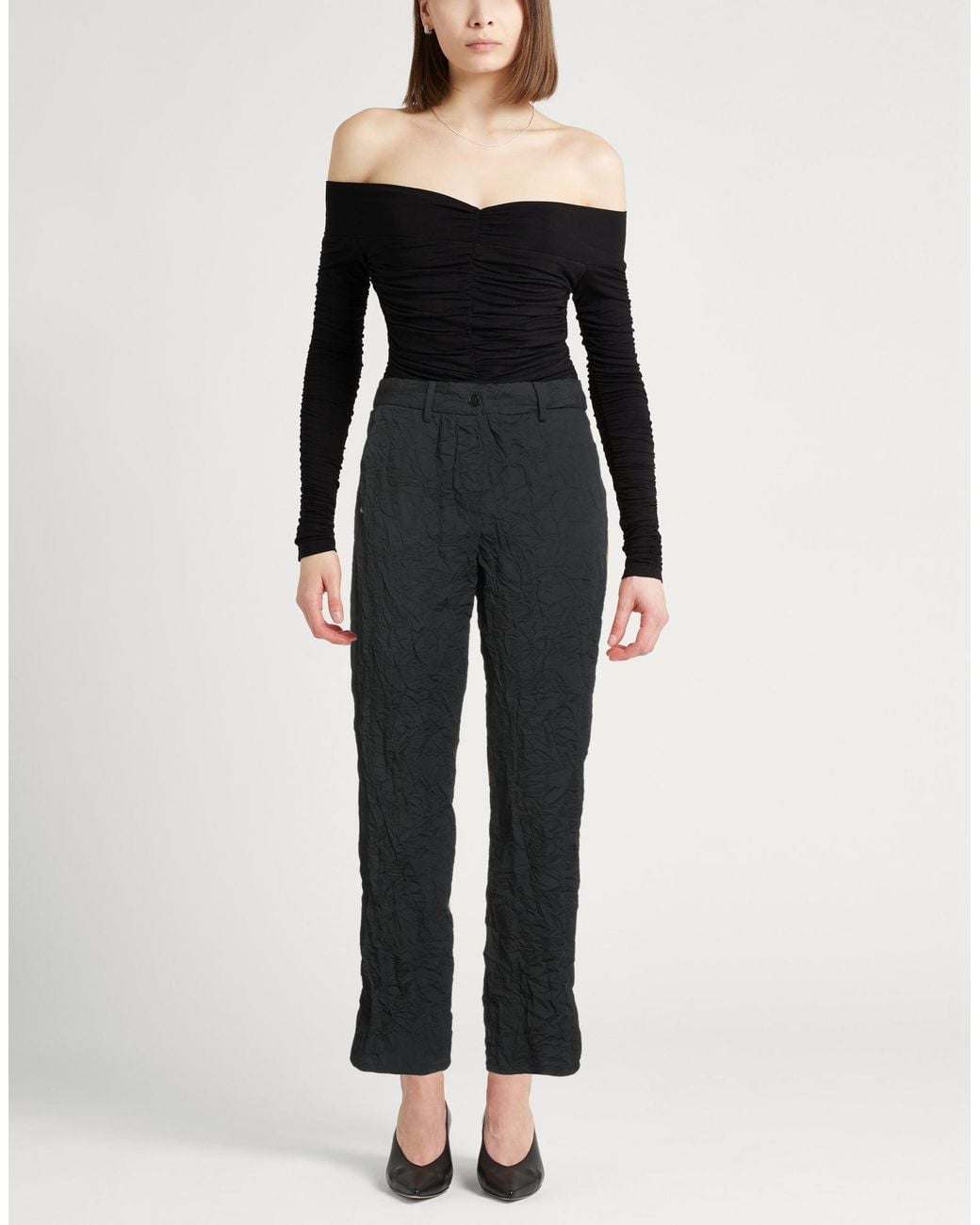 White Sand Black Trouser