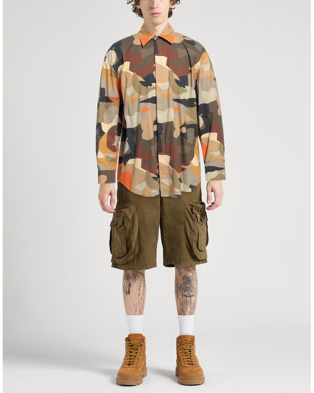 MSGM Brown Shirt for men