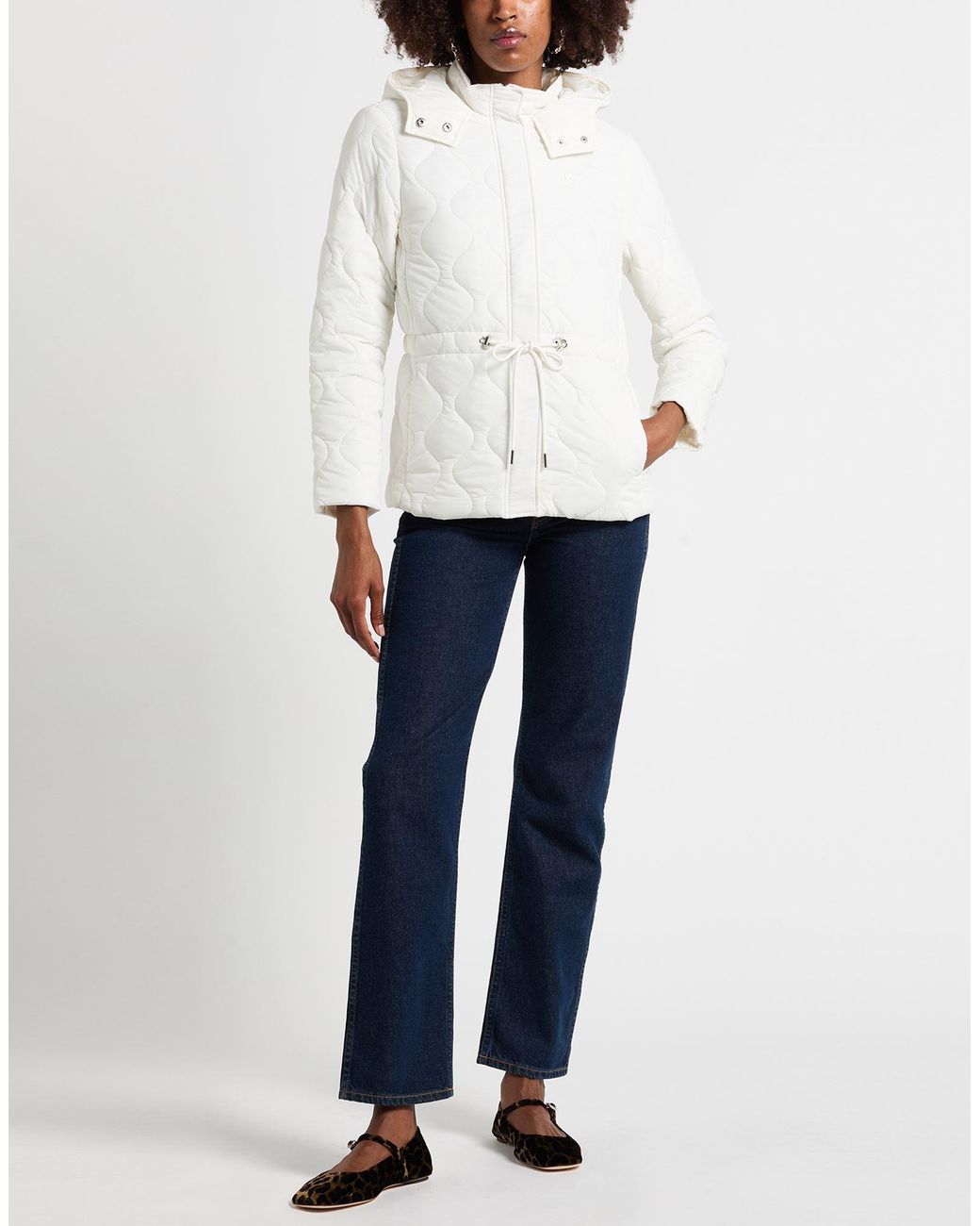 Karl Lagerfeld White Puffer