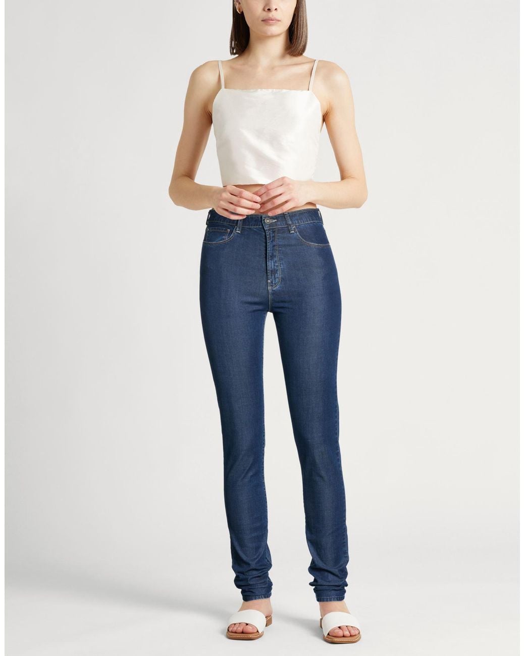 Emporio Armani Blue Jeans Lyocell, Cotton, Elastane