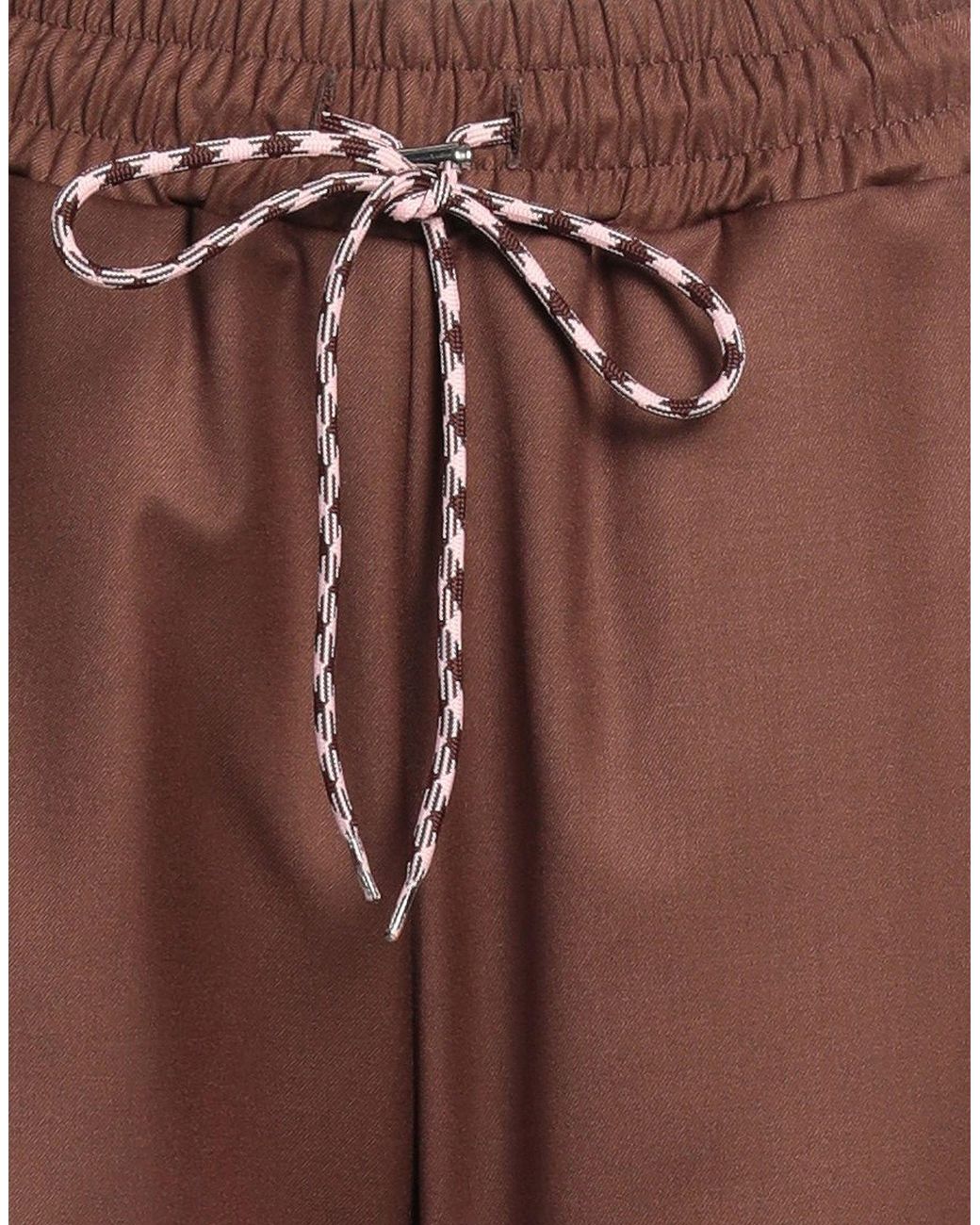 Gaelle Paris Brown Pants Polyester, Viscose, Elastane