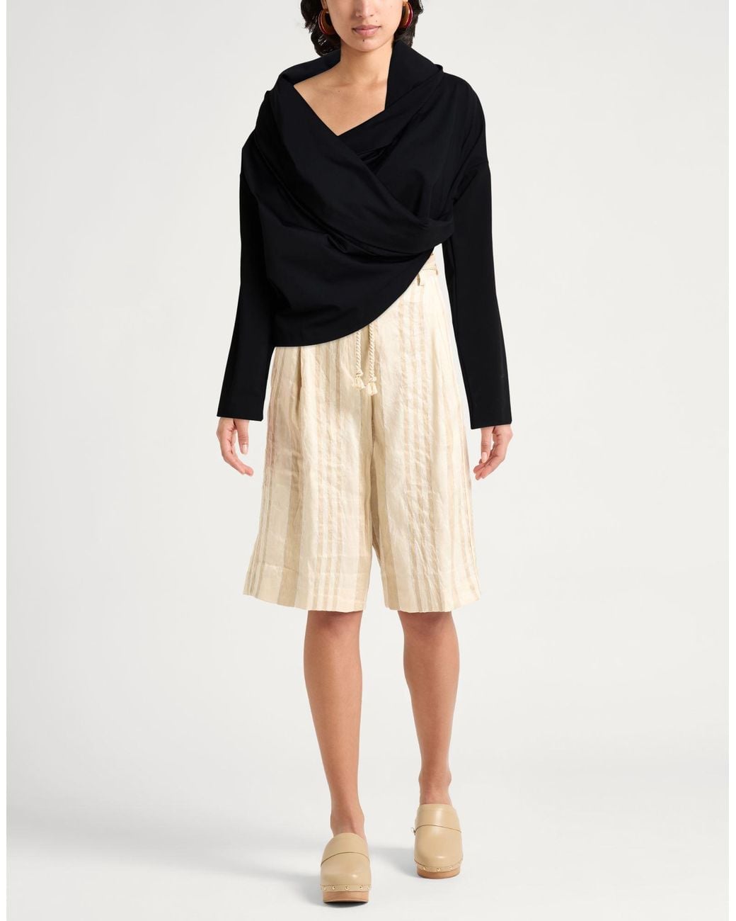 Top MEIMEIJ de color Black