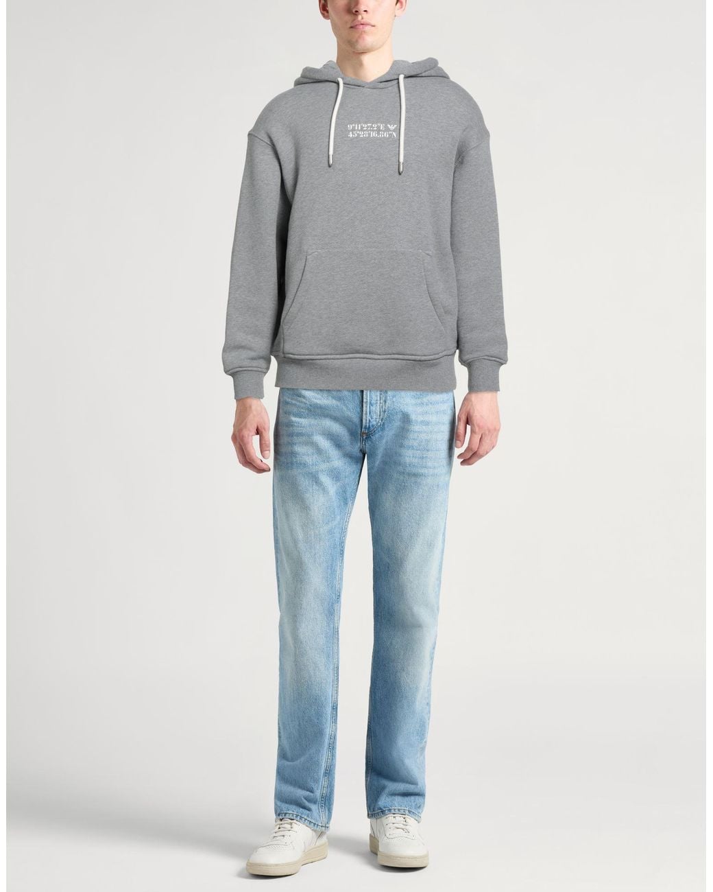 Emporio Armani Gray Sweatshirt for men