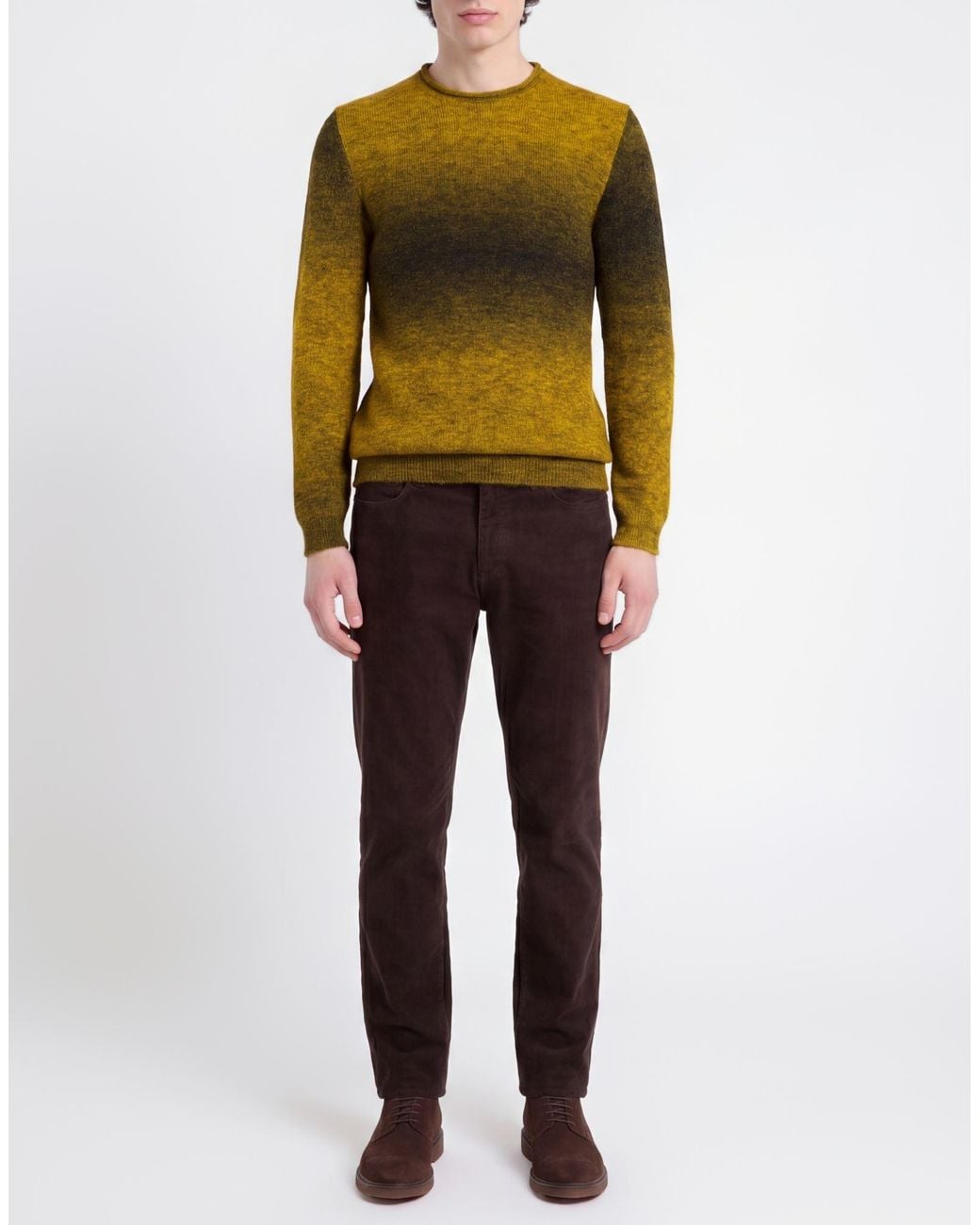 Alpha Studio Green Sweater Alpaca Wool, Recycled Polyamide, Polyamide for men