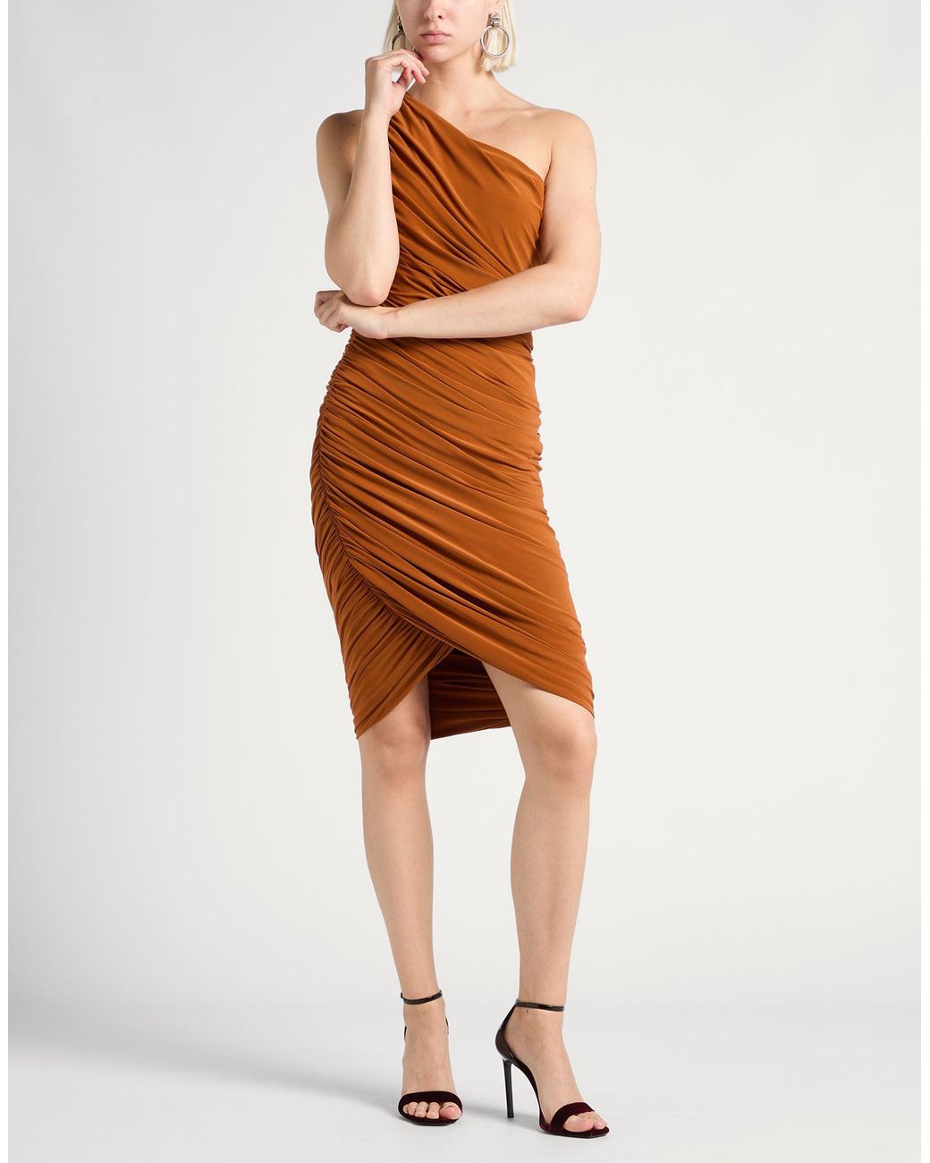 Norma Kamali Brown Mini Dress