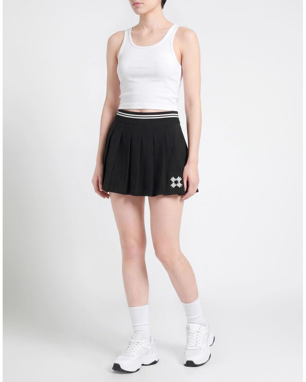 Amiri Black Mini Skirt Cotton