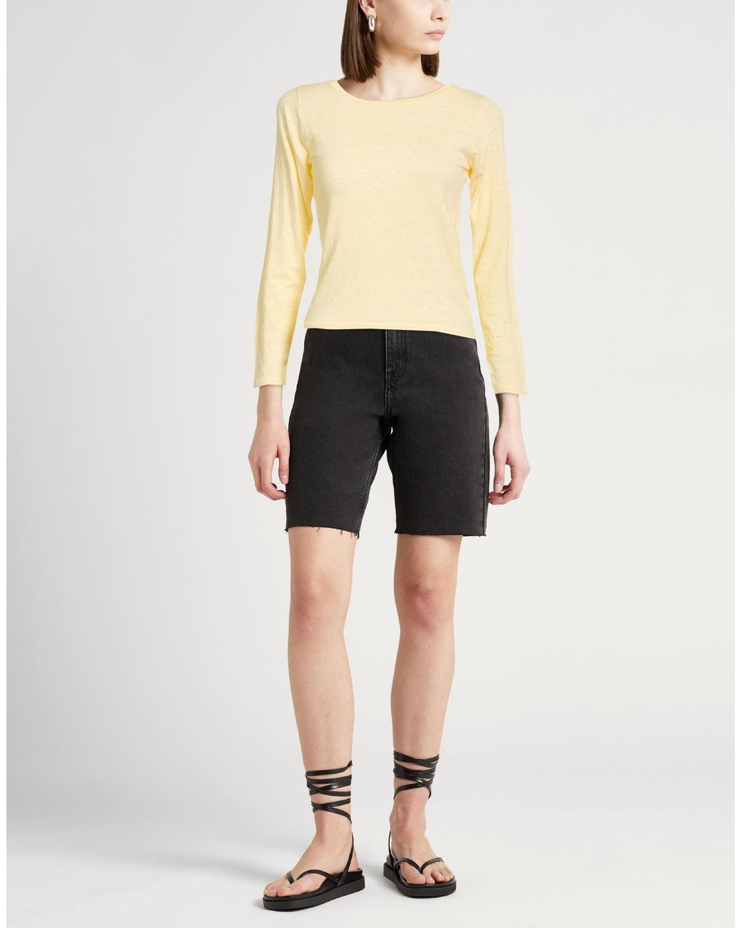 Crossley Yellow T-Shirt Linen, Elastane