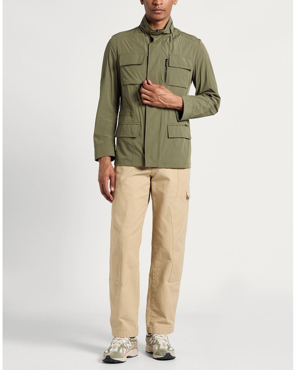 Moorer Green Jacket Polyamide, Polyurethane for men