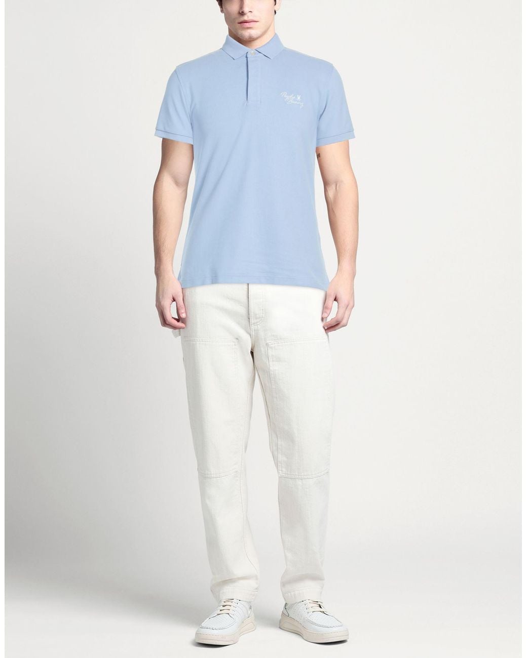 Psycho Bunny Blue Light Polo Shirt Pima Cotton for men