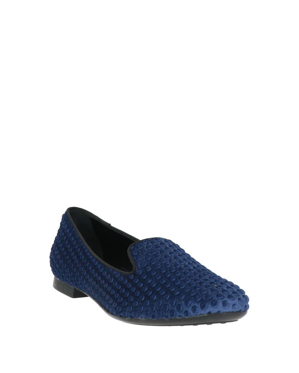 Tod's Blue Loafers Textile Fibers