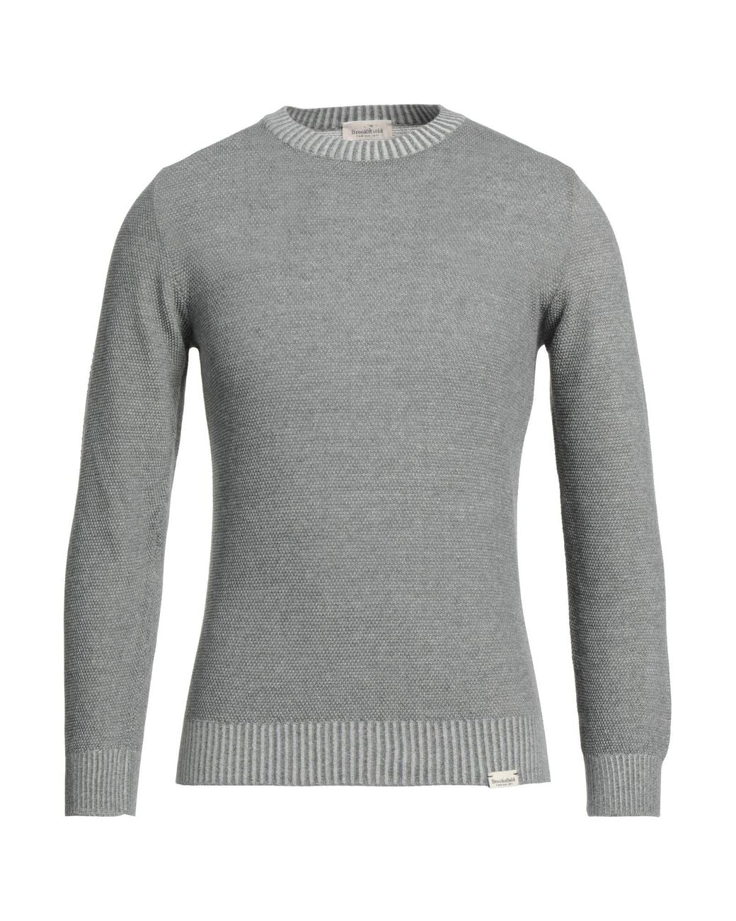 Brooksfield Gray Sweater for men