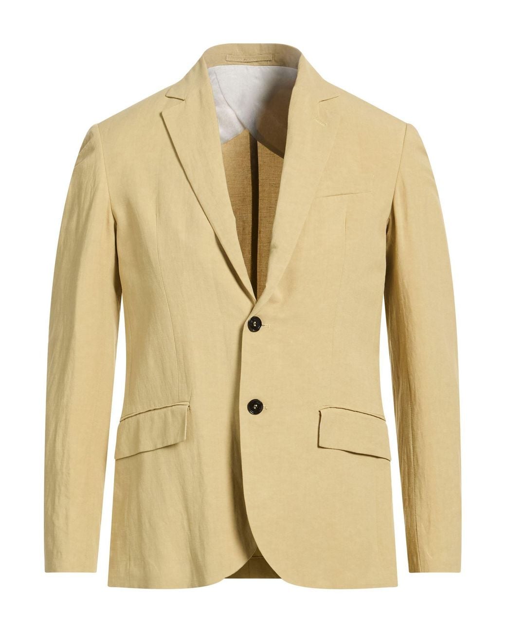 Liu Jo Natural Khaki Blazer Viscose, Linen for men