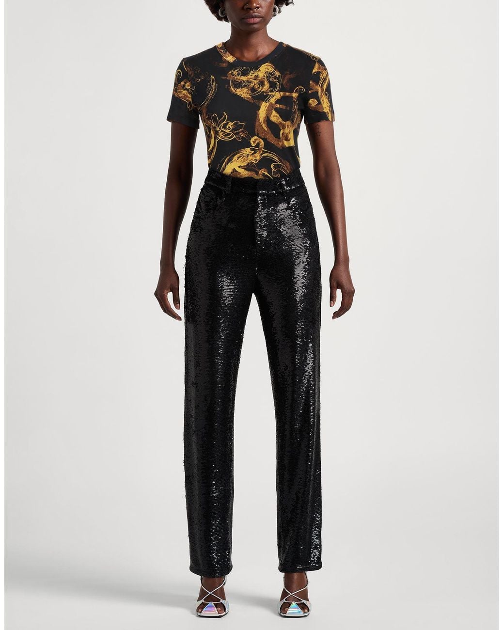 Versace Jeans Couture Black T-Shirt Cotton