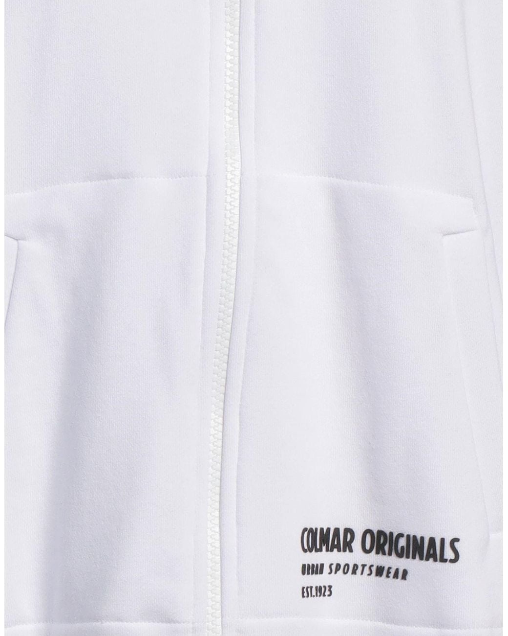 Colmar White Sweatshirt Cotton, Polyester