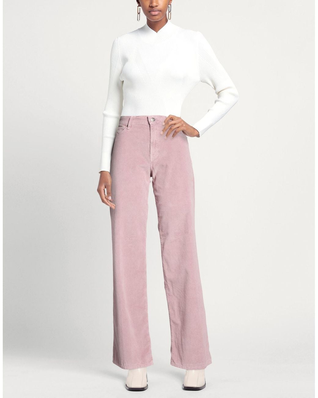 The.Nim Standard Pink Pants Cotton, Lyocell, Elastane