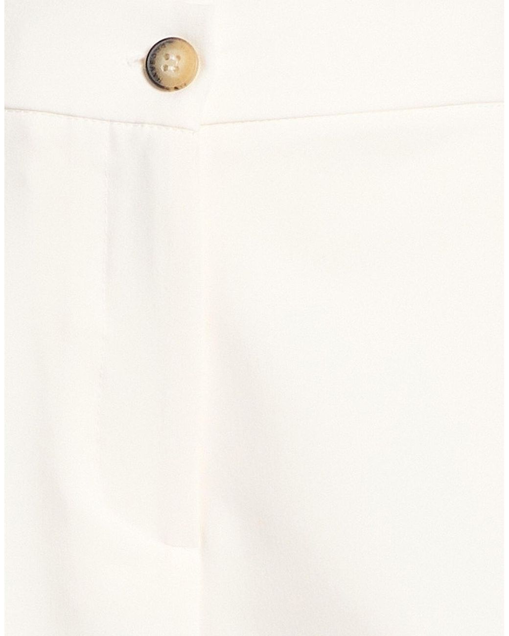 Haveone White Pants Polyester, Viscose, Elastane