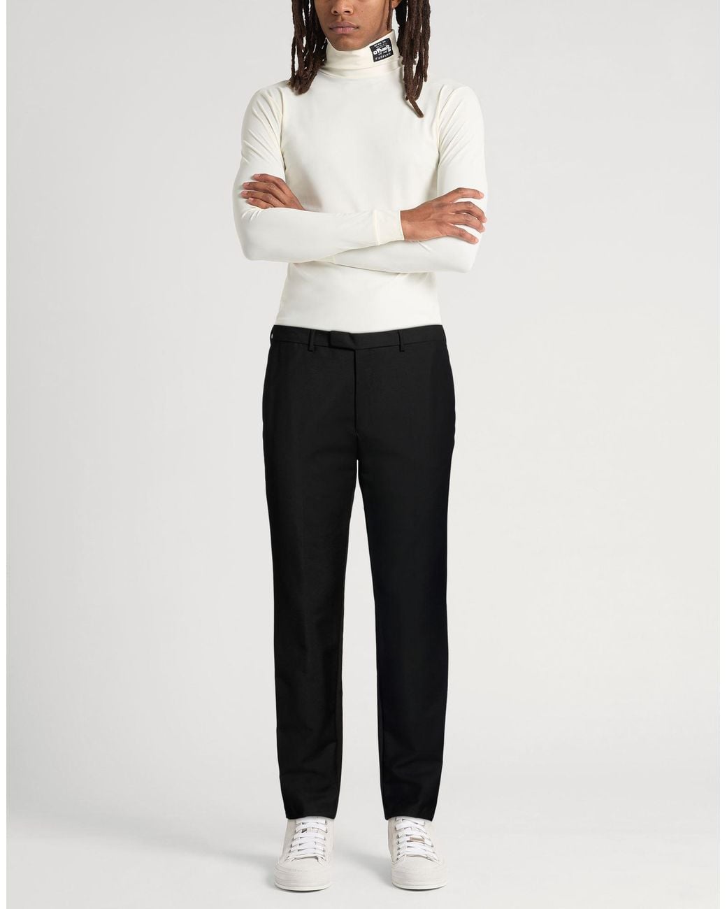 Kris Van Assche Black Pants Cotton, Mohair Wool for men