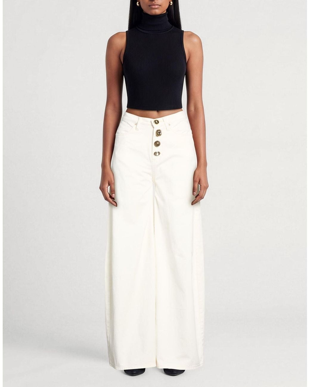 ViCOLO White Jeans Cotton
