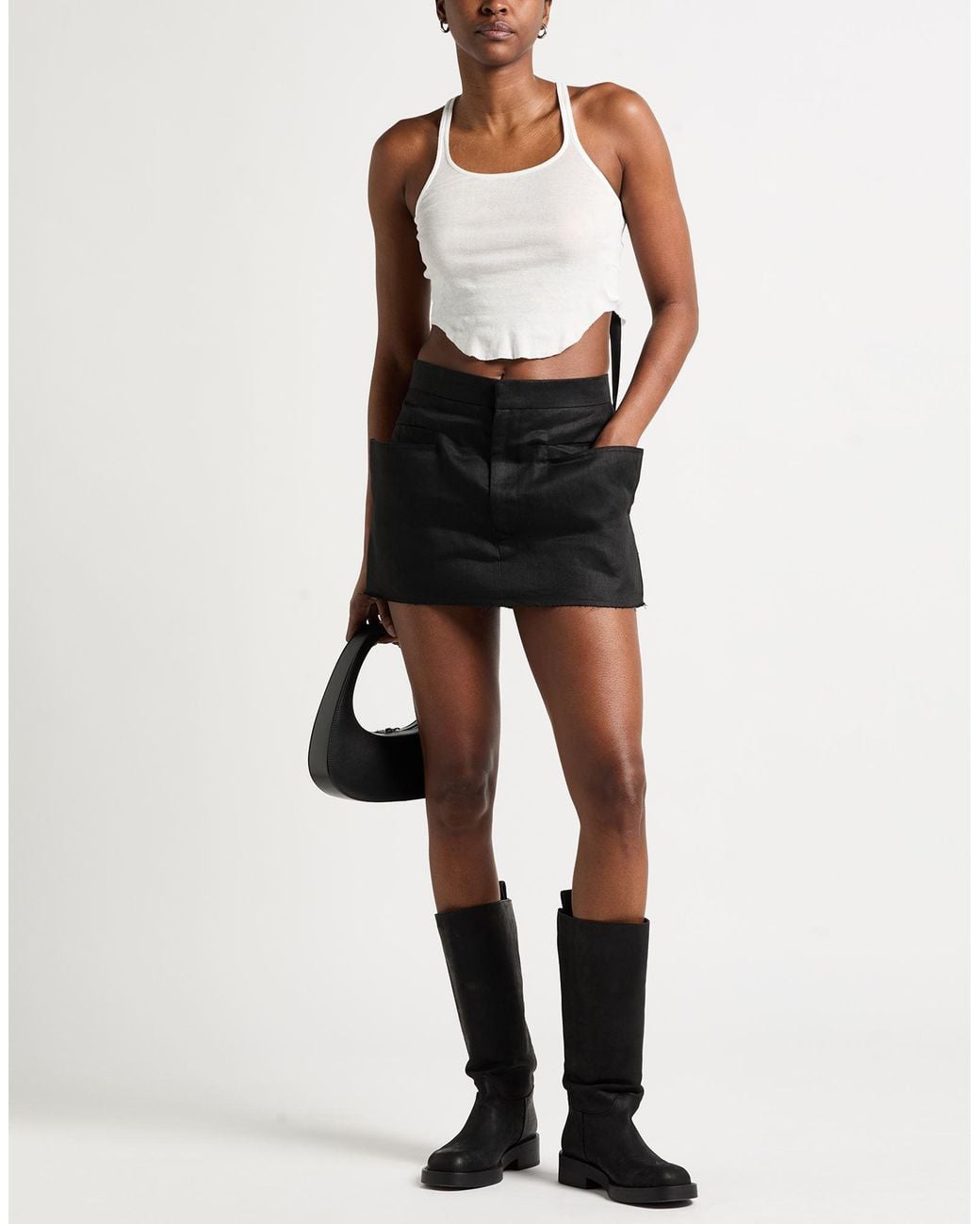 Rick Owens White Top Cotton