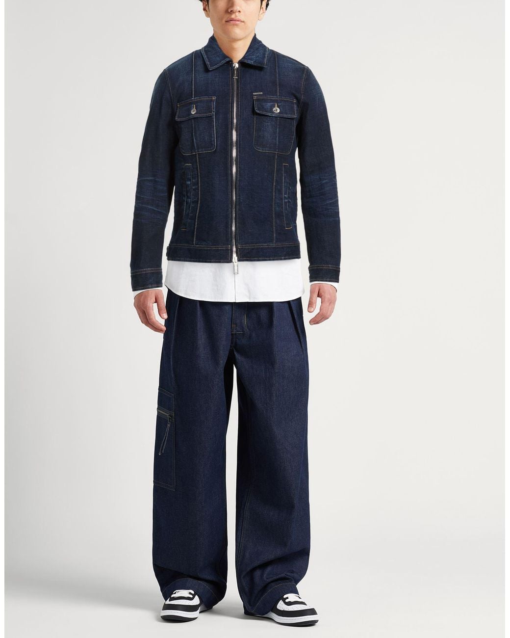 DSquared² Blue Denim Outerwear for men