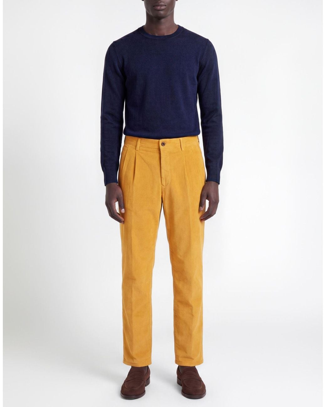 Incotex Yellow Trouser for men
