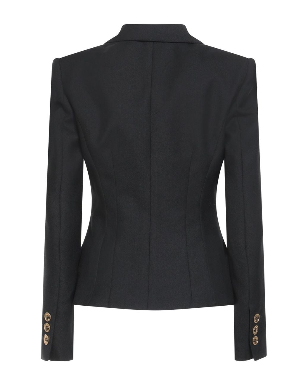 Moschino Black Couture Blazer Virgin Wool