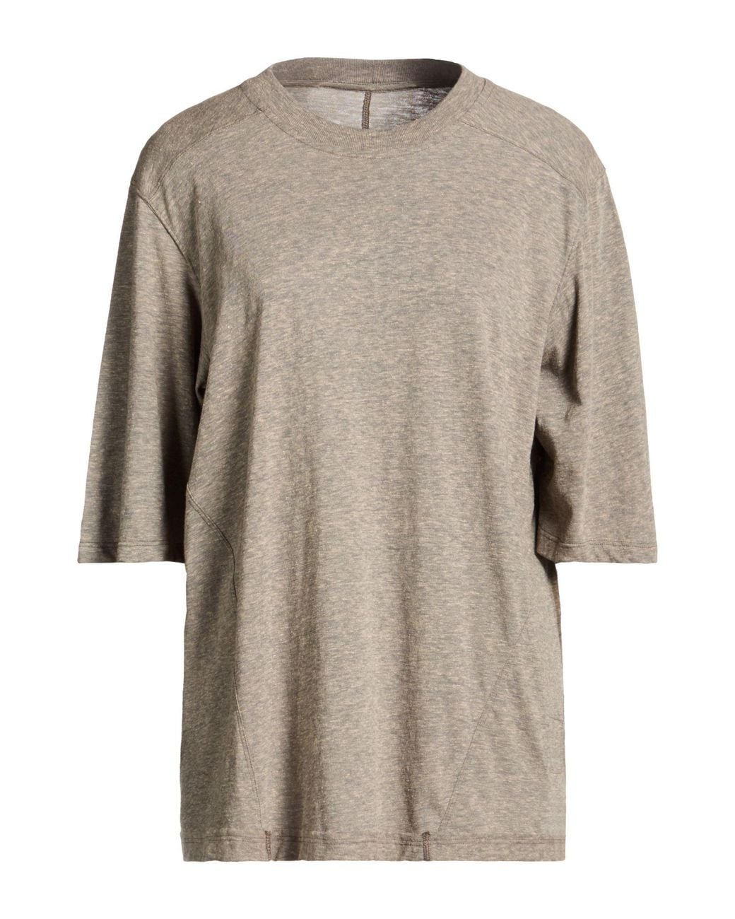 Rick Owens Gray T-Shirt Cotton, Polyester