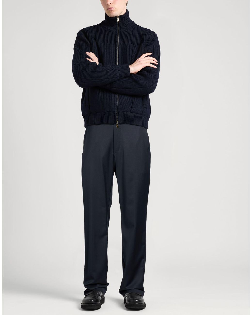 Zegna Blue Midnight Pants Wool for men