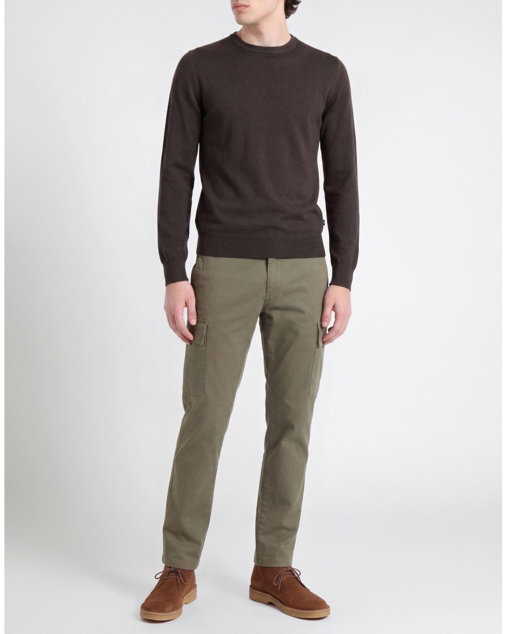 40weft Black Sweater Merino Wool for men