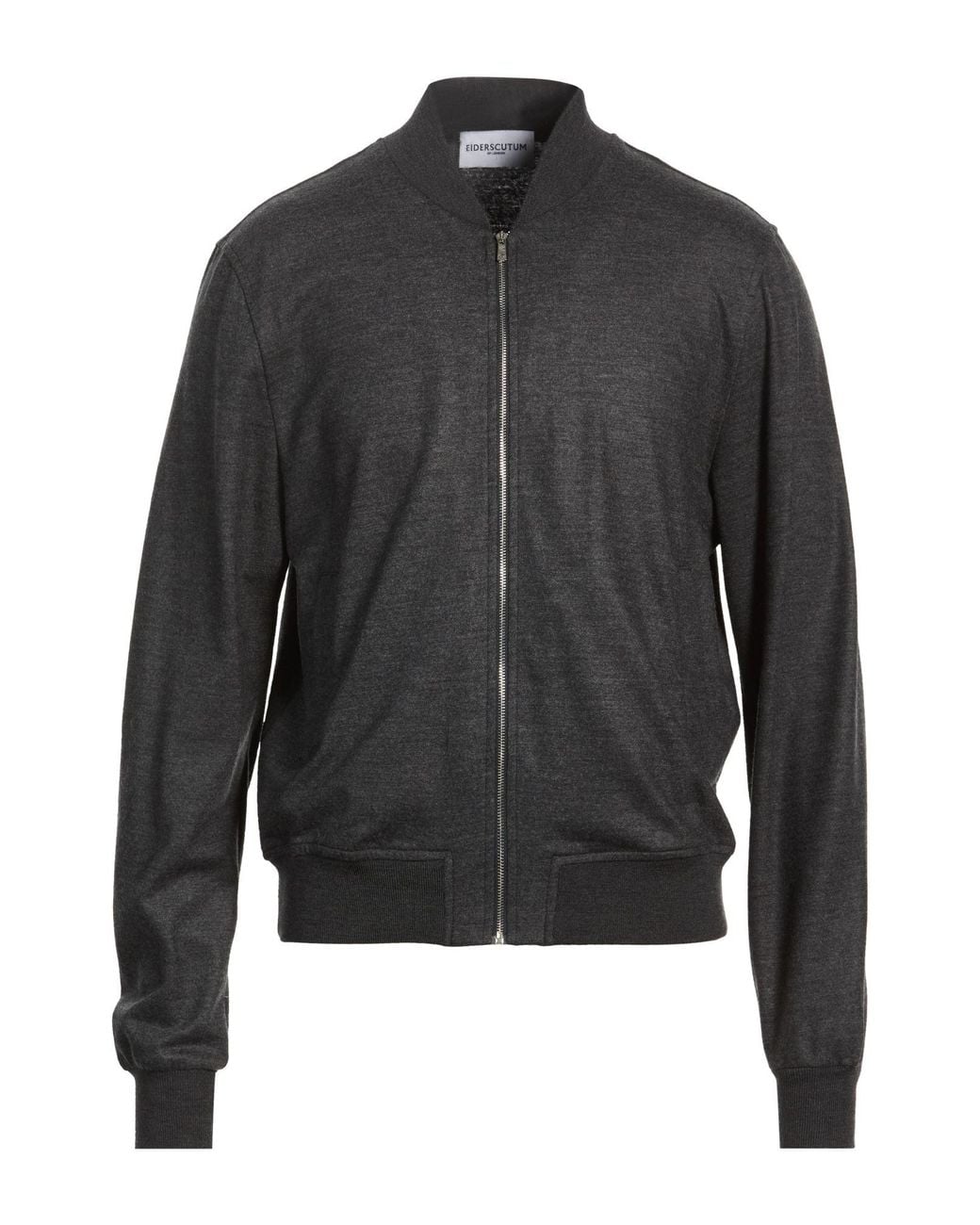 EIDERSCUTUM Gray Charcoal Jacket Virgin Wool for men