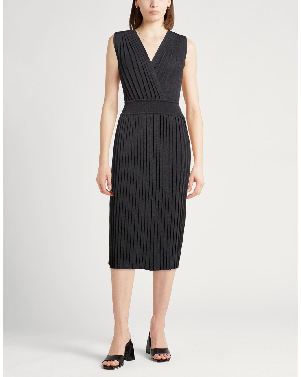 Eleventy Black Midi Dresses