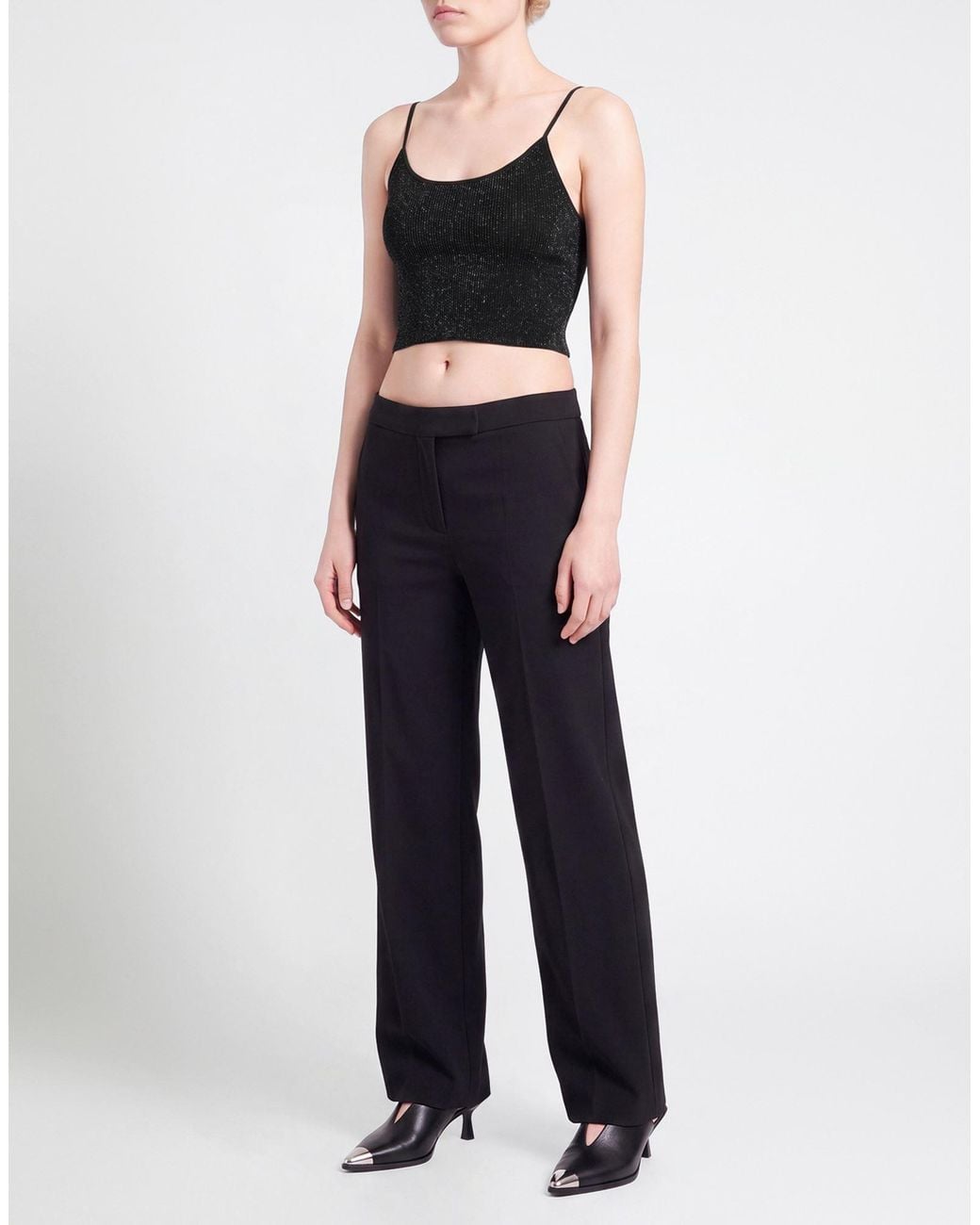 Peserico Black Top Viscose, Polyester, Metal Fiber